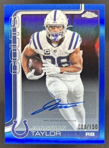 2025 Topps Chrome Jonathan Taylor Chrome Autographs (RAW)