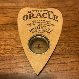 ANTIQUE WILLIAM FULD OUIJA BOARD WOOD PLANCHETTE Rare EUC