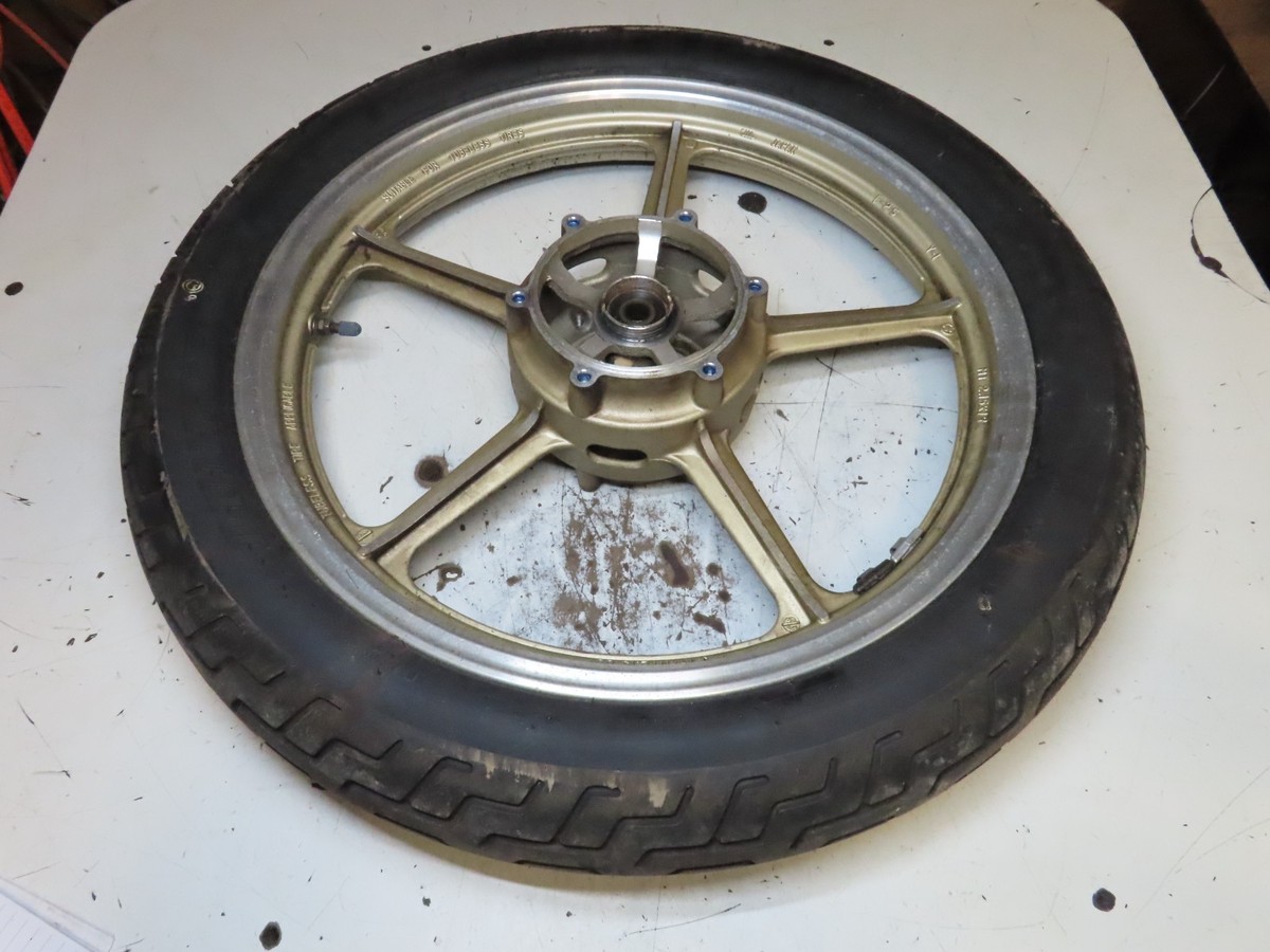 1993 Yamaha Virago XV750 750 Front Tire & Rim 100/90-19 | eBay