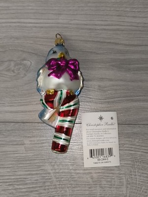 Christopher Radko Tweets On Sweets Blue Bird Spring Christmas Ornament