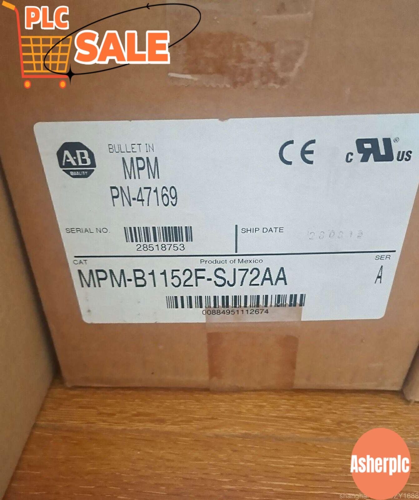 New Allen-Bradley MPM-B1152F-SJ72AA Free Shipping New in Box New Factory Sealed