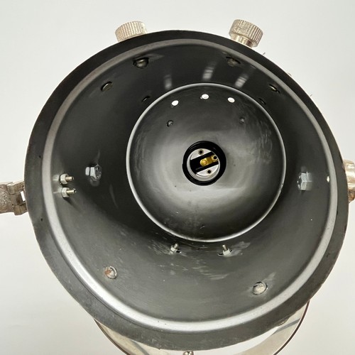 Maritim Industrie Chrom Suchscheinwerfer Tripod Stehlampe Studio Strahler - Bild 13 von 15