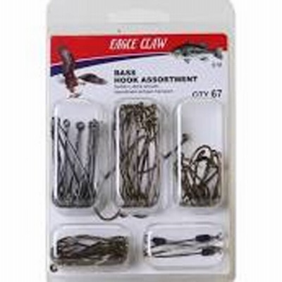 3 Stück - 67 Teile Barsch Fisch Haken Sortiment, 1-3/8 Zoll - 618H