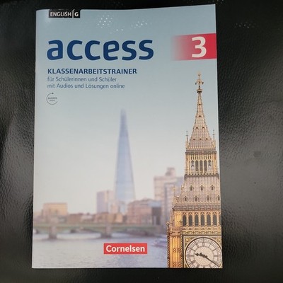 English G access 3 kassenarbeitstrainer mit audio CD mit Lösungen und Lerntipps