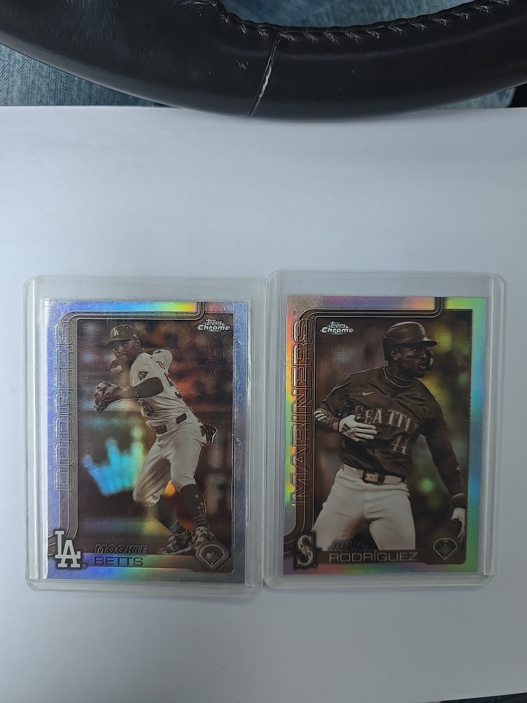 2025 Topps Chrome- Mookie Betts #50 Sepia Refractor +Julio Rodriguez Sepia #261