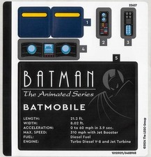 LEGO STICKER SHEET 76274 BATMAN WITH BATMOBILE VS HARLEY QUINN from set New