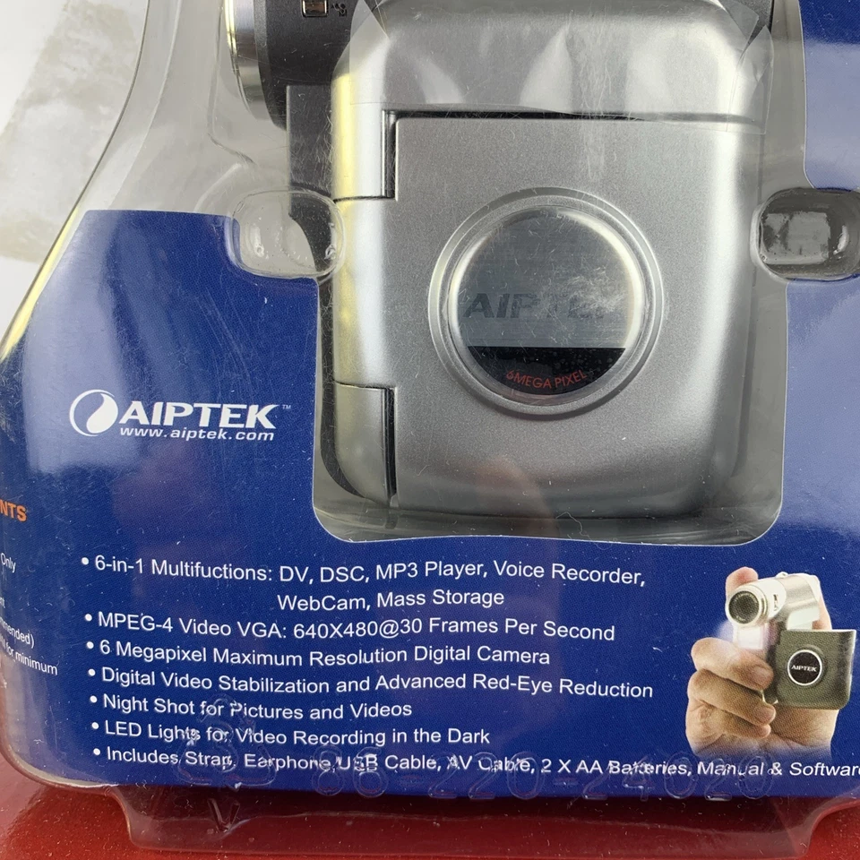 Aiptek IS-DV2+ 6 Megapixel Video Camera Camcorder Media Player MPEG 4/ MP3 - New - Image 4 of 4
