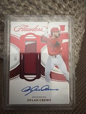 2025 Flawless Dylan Crews Prominent Swatch Patch Ruby Auto #/20