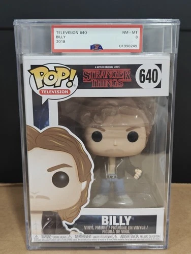 Funko Pop! Billy #640 Stranger Things PSA 8 NM - MT