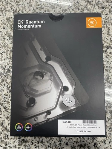 EK Quantum Momentum x570 Aorus Master D-RGB Monoblock - Plexi