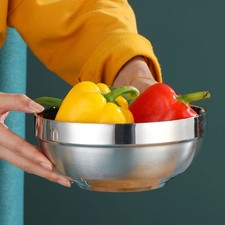 Double Bowl Anti-scald Bowl Children's Household Canteen Noodle Bowl Soup Bow