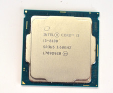 Intel Core i3-8100 CPU Processor 3.6GHz Quad-Core LGA1151 Socket 6MB SR3N5