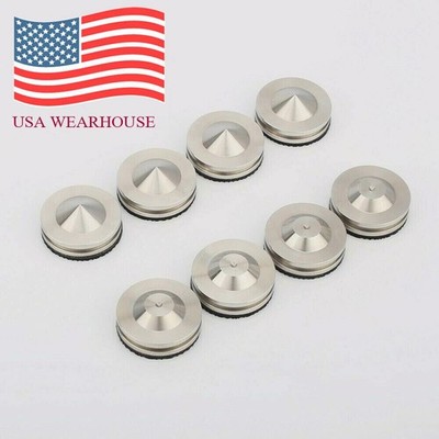 4x 28mm Stainless Steel HiFi audio Speaker Isolation Spike Stand Feet Pads Base