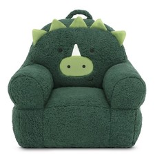 Dinosaur Cozee Buddy Chair Kids Plush Seat Green Toddler Bedroom Chair