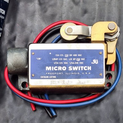 Honeywell BZLN-2-RH Roller Lever Limit Microswitch 15A 125/250/480V AC+VDC  