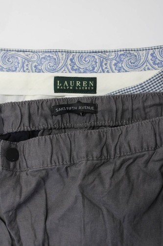 Lauren Ralph Lauren Saks Fifth Avenue Mens Blue Plaid Pants Size 36 XL lot 2 - Picture 3 of 3