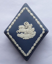 Wedgewood Jasperware Diamond Shape Trinket Box with Lid