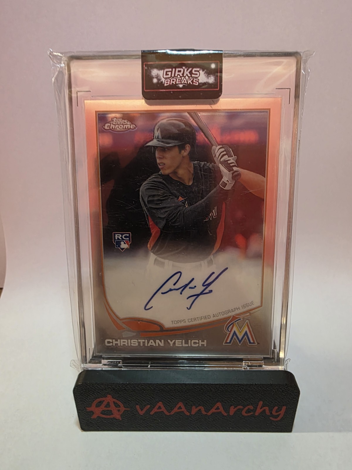 2013 Topps Chrome Christian Yelich Rookie RC Auto
