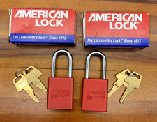 American Lock A1106 Red Series Keyed Padlocks...