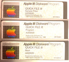 Apple III 3 Computer QuickFile III Software Disks Diskettes and Manual Vintage — photo 2