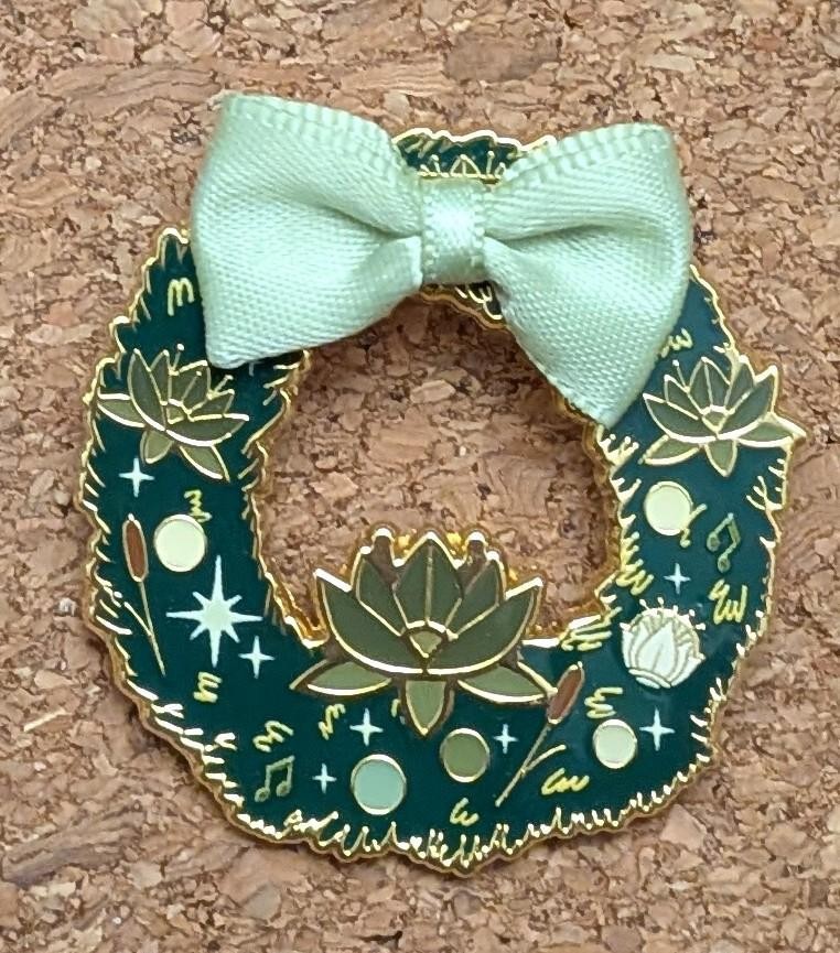 Disney Pin Tiana Princess & The Frog Wreath Ribbon Loungefly 3D Bow 2025