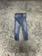 H M Denim Jeggings Blue Jeans Size 3T Adjustable Waist Soft Stretchy