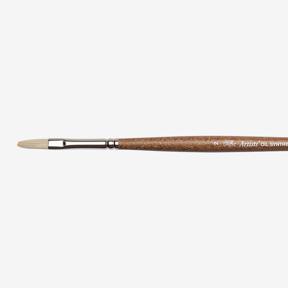 Winsor & Newton : Artists' Oil : Synthetic Hog Brush : Filbert : Size 2