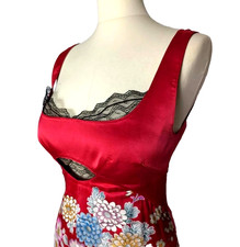 SALE! $8500 vint. GORGEOUS! ROBERTO CAVALLI ITALY Silk dress size 42