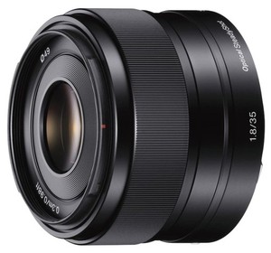 Sony SEL35F18 E Mount APS-C 35mm F1.8 Prime Camera Lens Black