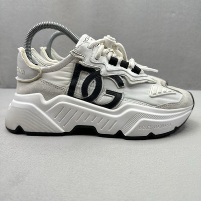 Dolce & Gabbana Daymaster Womens Size 7.5 (EU 37.5) Shoes White Black Designer