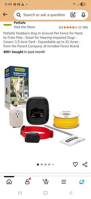PetSafe PIG00-10777 Stubborn Dog System In-Ground Radio Fence