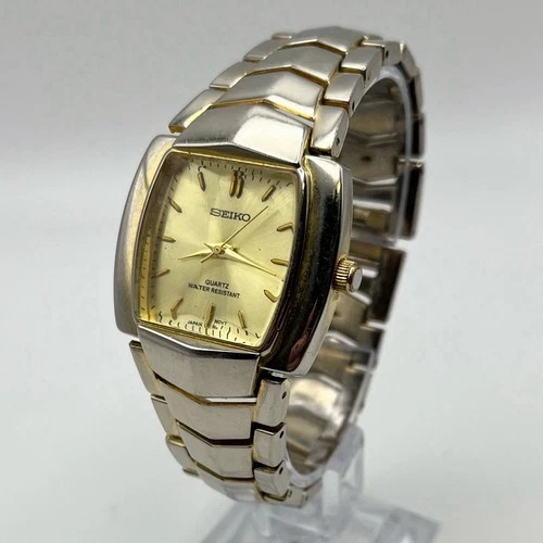 Seiko V701-1K03 Quartz Women's Watch 32mm Sunburst Dial Japan Vintage