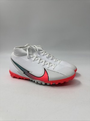 Nike Mercurial Superfly 7 Academy TF White Crimson Jade AT7978-163 Men s Size 6