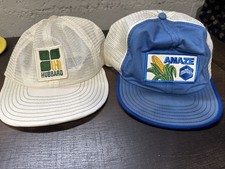 Vintage Trucker Hats 2 Agricultural Hats W/ Mesh And SnapBacks READ 