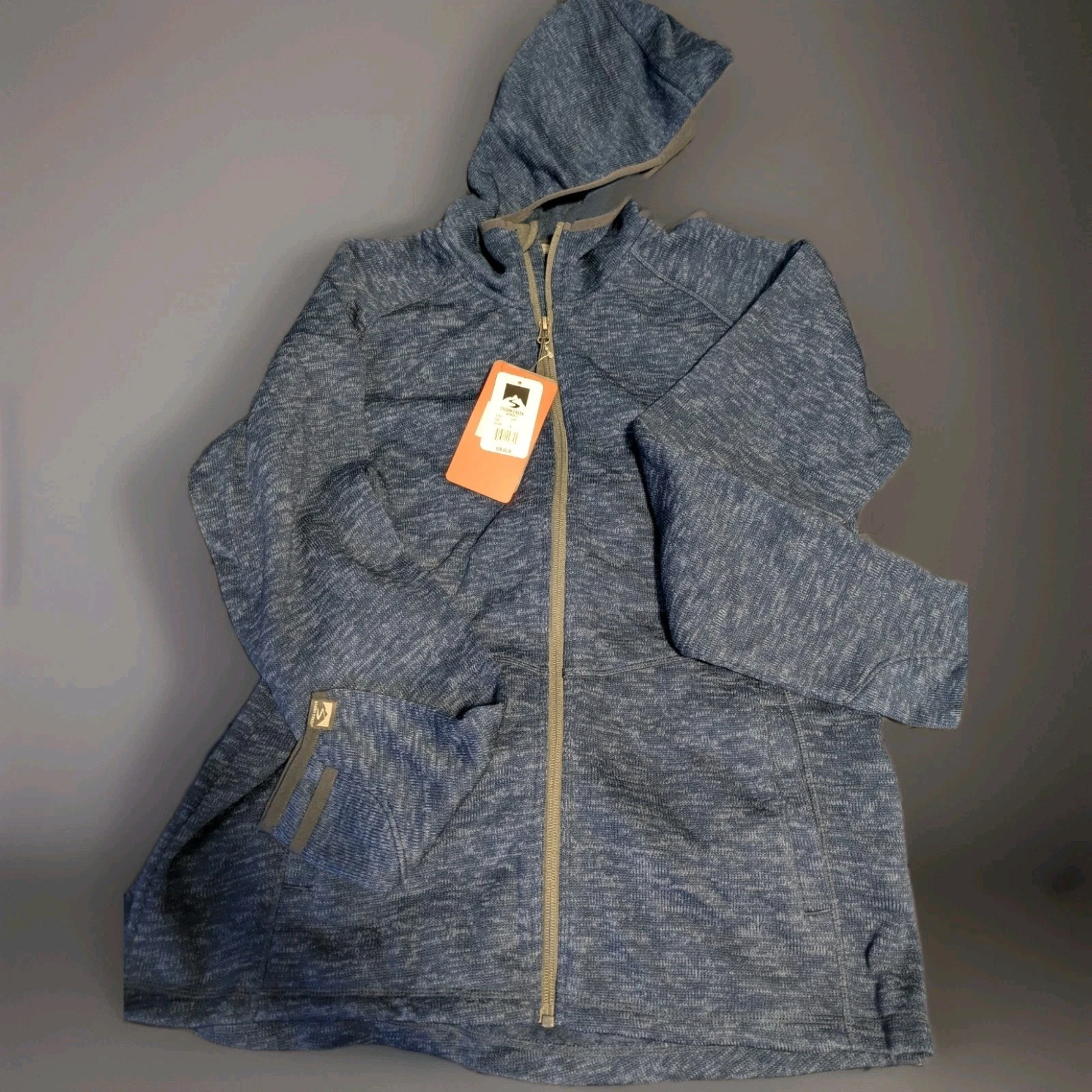 Woman's Storm Creek Hooded Fleece Jacket Coat Blue