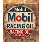 Mobil Racing Motor Oil vintage style metal sign. Garage gas oil