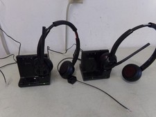 LOT OF 2 POLYCOM W8200B WITH W8220T DUAL HEADSET