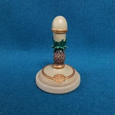 Vtg Brown Bag Cookie Art 1995 Pineapple #6 Cookie Stamp Press Mold 