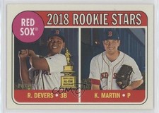 2018 Topps Heritage Rookie Stars Kyle Martin Rafael Devers #189 0ca6