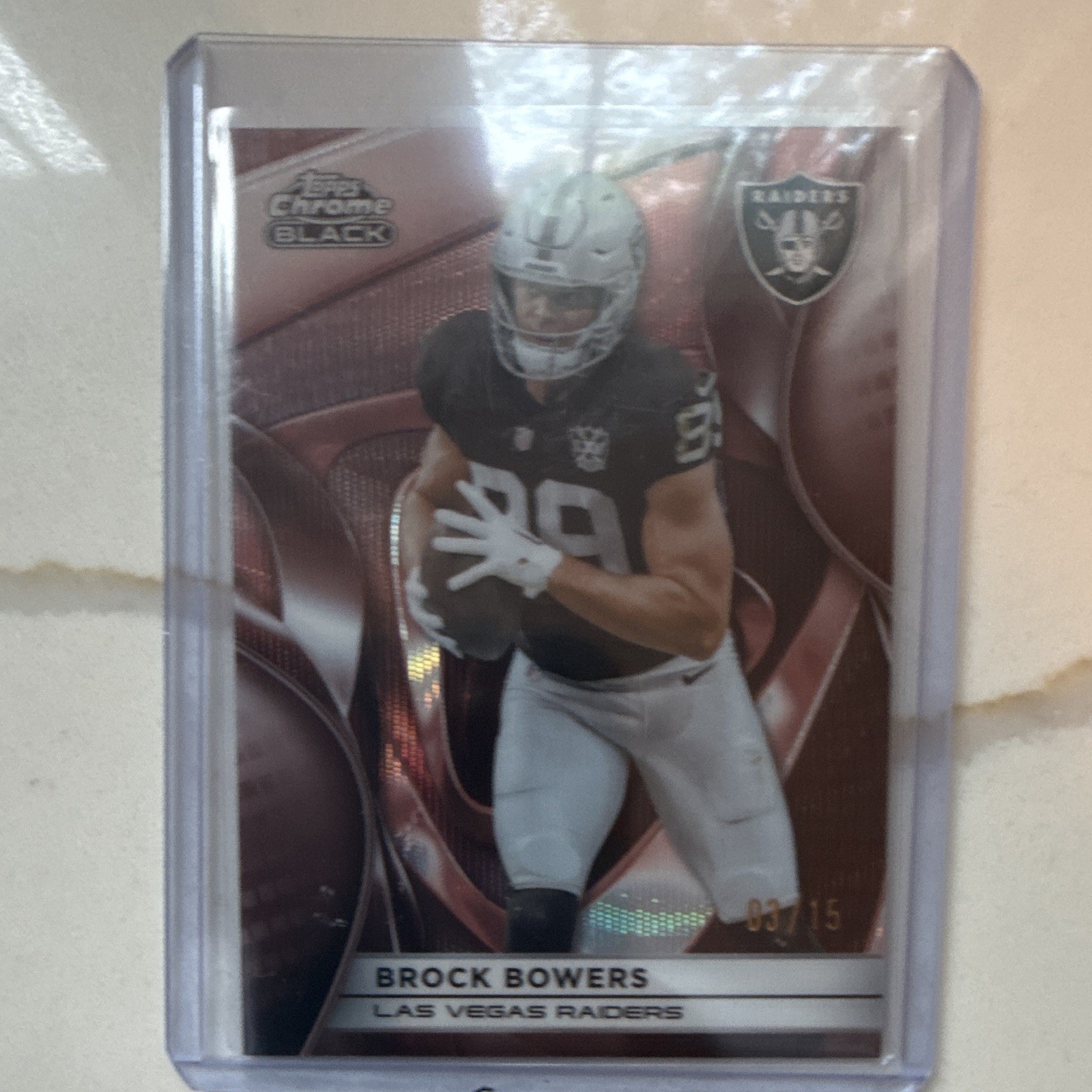 2025 Chrome Black Brock Bowers #54 Rose Gold /15