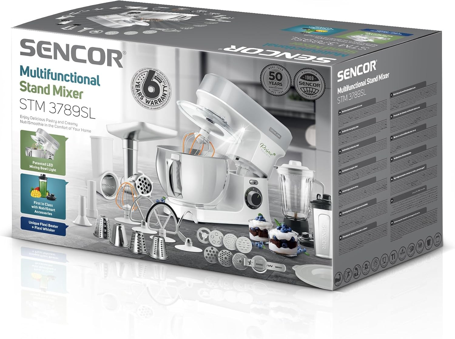 Robot Da Cucina Multifunzione, Planetaria Potente 1200W, Accessori Completi, Cio foto 6