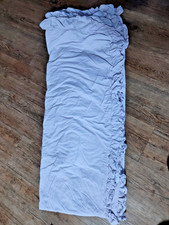Pottery Barn Kids Duvet Twin Extra Long Ruffled Organic Cotton Lavender Button