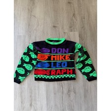 VTG 90s Teenage Mutant Ninja Turtles Mickey s Clan Crewneck sweater kids XS