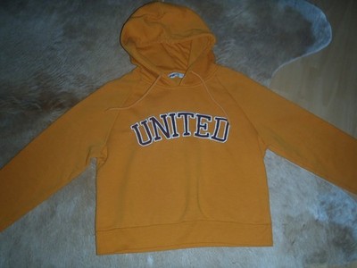 FB Sister women's sweater long sleeve size L orange hood must see!!
