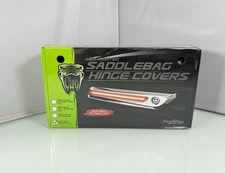 CIRO 40171 LED Black / Red Lens Saddlebag Hinge Covers for 14-Up Harley Touring