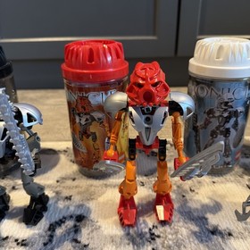 2002 Lego Bionicle ORIGINAL TOA NUVA (8566 - 8572) Complete in Canisters/Manuals