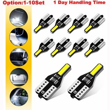 10X AUXITO T10 LED Plate License Light White Car Interior Bulbs 168 2825 194 W5W
