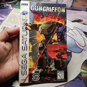 Gungriffon SEGA Saturn US Version Complete Box CIB Manual Reg Card Works Great