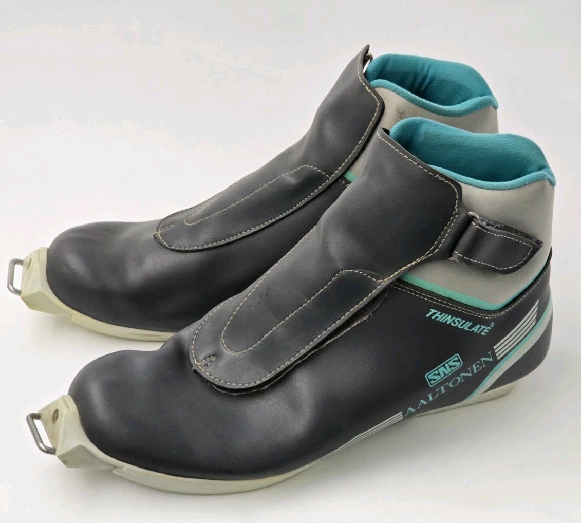 SALOMON Scarponi da sci di fondo nordico Aaltonen vintage EU 45 US 11 SNS vecchi attacchi