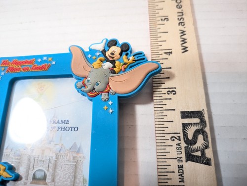 Disneyland Alice Teacups Dumbo Mad Hatter Happiest Place Magnet Picture Frame - Picture 2 of 8